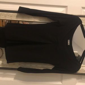 Black REFORMATION 3/4 sleeve top